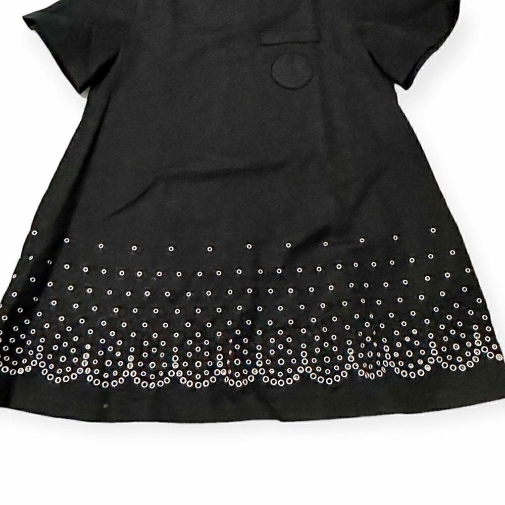 Alexander Wang Black Mini Dress with Studs, Size 10 - Picture 7 of 13